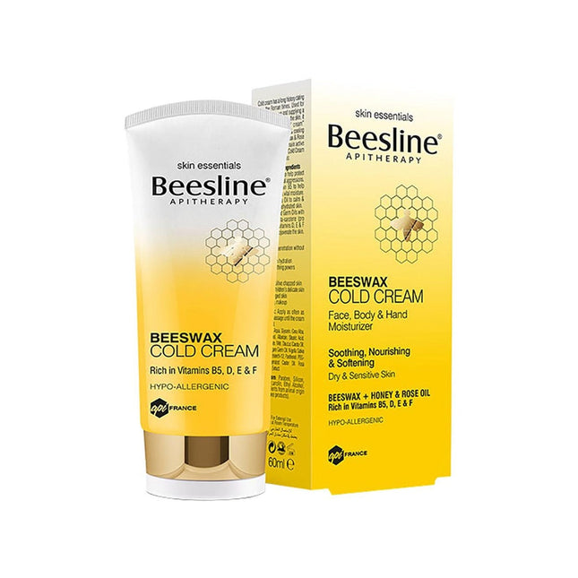 Beesline Beeswax Cold Cream for Face, Body & Hands 60ml
