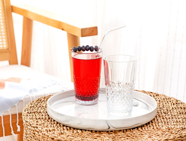 Calisto 4-Piece Clear Water Glass Set – Modern Design