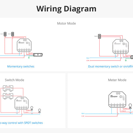 DualR3 Lite SONOFF DUALR3/DUALR3 Lite Dual Relay Two Way Power Metering Smart Switch