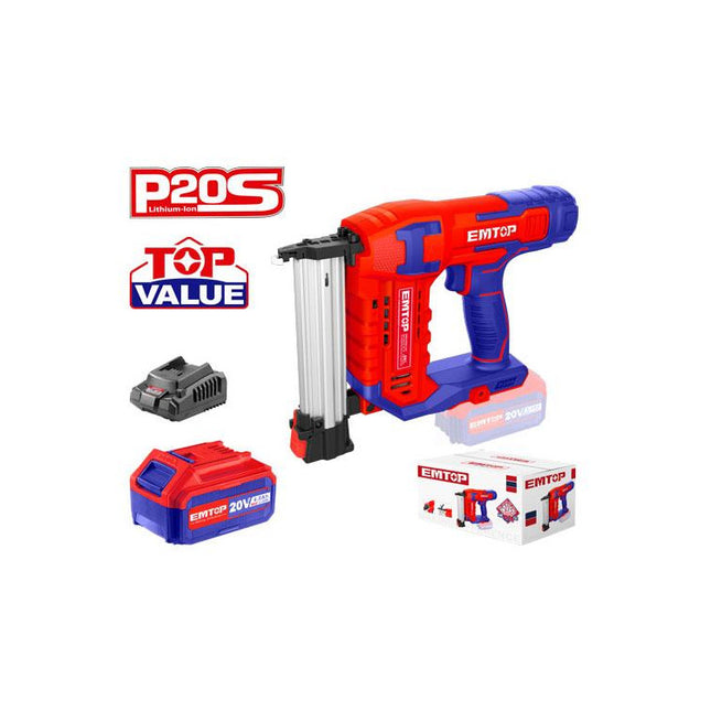 EMTOP ELBNLI3508 – 18 Gauge Cordless Brad Nailer, 20V