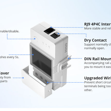 THR320D SONOFF TH Elite Smart Temperature and Humidity Monitoring Switch