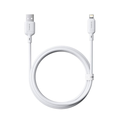 كابل باسوس سيلكي (Baseus Silky Series) للشحن السريع - من USB-C إلى iPhone - قوة 20 واط - ملمس سيليكون ناعم - مقاوم للتشابك - طول 1 متر