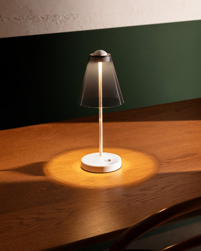Katia Touch Lampshade Grey/White Modern Lighting