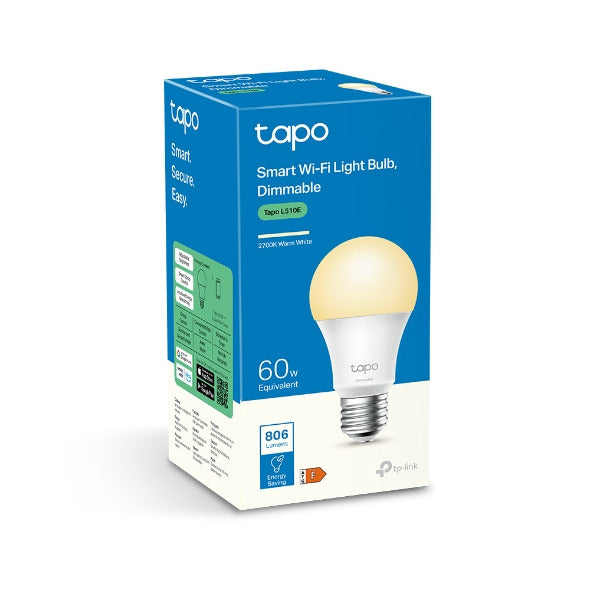 Tapo L510E   Smart Wi-Fi Light Bulb, Dimmable