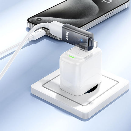 Hoco UA36E 2-in-1 OTG Adapter Lightning/USB-C to USB-A