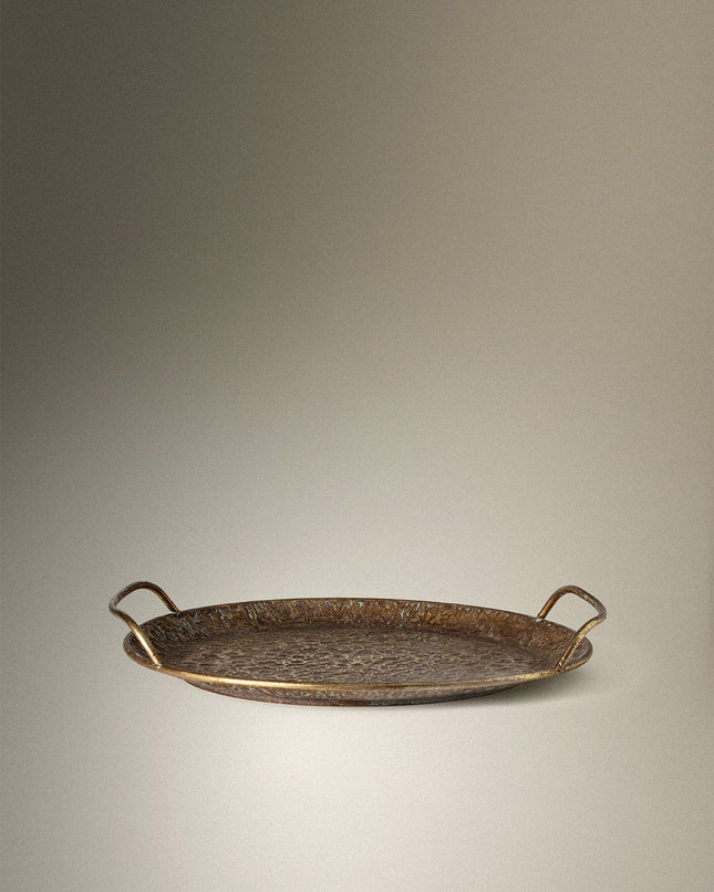 Adela Gold Metal Serving Tray 49x46cm