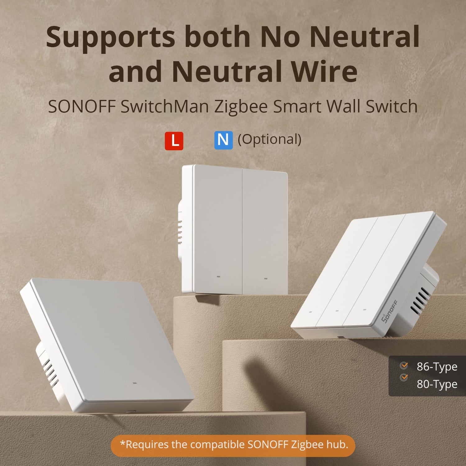ZBM5 SwitchMan Zigbee Smart Wall Switch (2-Gang, Type 86) ZBM5 SwitchMan Zigbee Smart Wall Switch (2-Gang, Type 86)