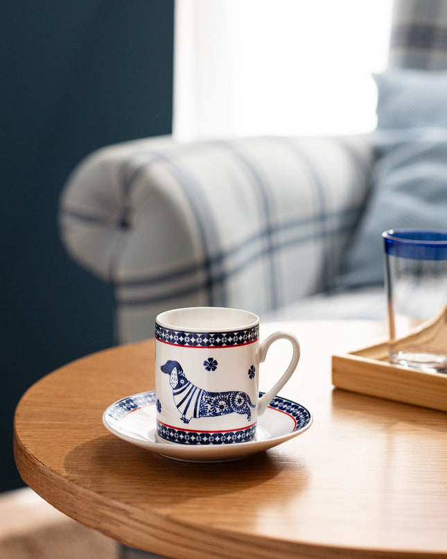 Damien Set of 2 Colorful Coffee Cups - Modern Design
