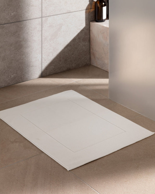 Hotel Collection Stripe Armure White Foot Towel