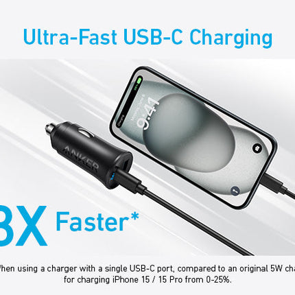 شاحن سيارة Anker صغير الحجم بمنفذين 30W — شحن سريع للمركبة