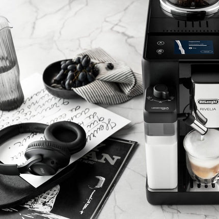 10.12.24.0027DelonghiRivelia Automatic Espresso Machine, Onyx Black