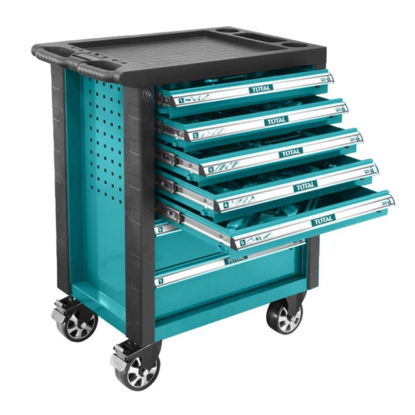 Total THRC01071   7-Drawer Empty Tool Cabinet – Heavy-Duty Steel Storage Unit