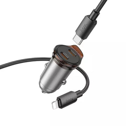 Hoco NZ16B Rigorous 45W Dual USB-C Car Charger