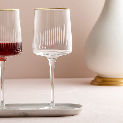 Musette Serenity Gold Wine Glass Set 4 Pieces 320ml