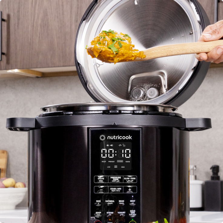 طنجرة NUTRICOOK Smart Pot 2 | متعددة الاستخدامات 9 في 1 | 4 لتر - أسود طنجرة NUTRICOOK Smart Pot 2 | متعددة الاستخدامات 9 في 1 | 4 لتر - أسود