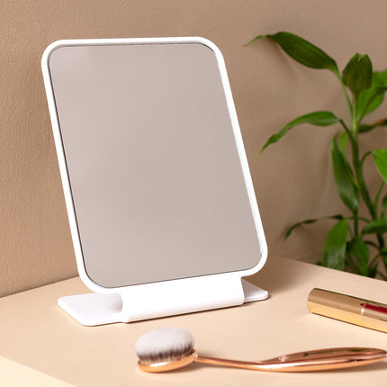 Audra Double-Sided Makeup Mirror White Magnifying