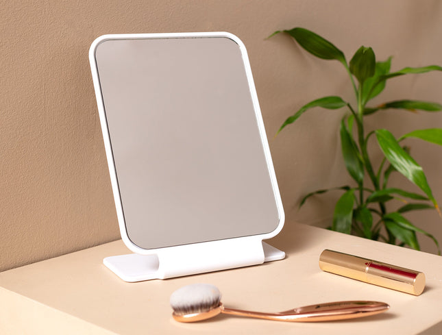 Audra Double-Sided Makeup Mirror White Magnifying