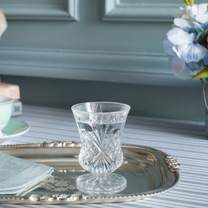 Aron 4-Piece Footed Coffee Cup Set - Elegant Design