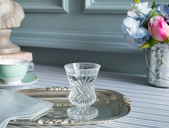 Aron 4-Piece Footed Coffee Cup Set - Elegant Design