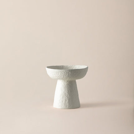 Milo Aluminum Bowl - White Decorative Statement Piece