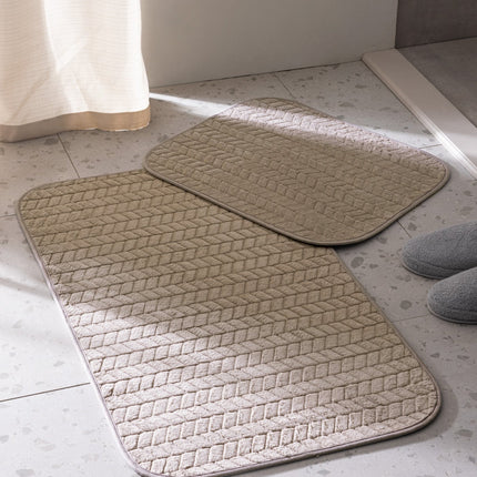 Norris Beige Bath Mat Set – 2-Piece Plush Comfort