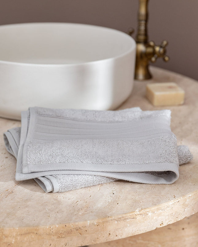 Martha TENCEL Face Towel Light Gray Luxury Skincare