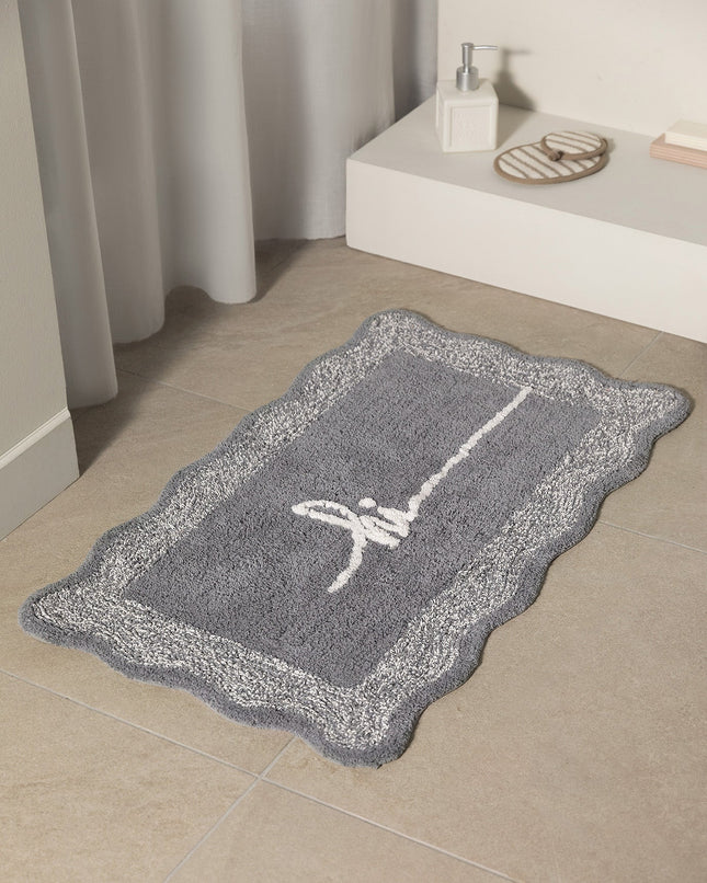 Gordes Gray Bath Mat – Soft Luxurious Bathroom Comfort