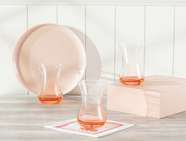 Madame Coco Lavem Orange World 6-Piece Tea Glass Set