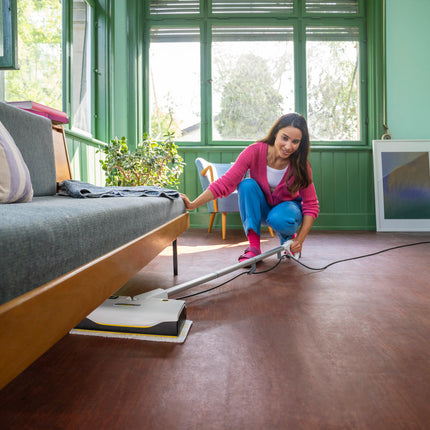 Kärcher SC 1 Upright Steam Mop - Slim Design - Chemical-Free Deep Cleaning - Kills 99.99% of Bacteria - Heat Up in 30 Seconds - Ideal for All Sealed Hard Floors - Model 1.513-560.0