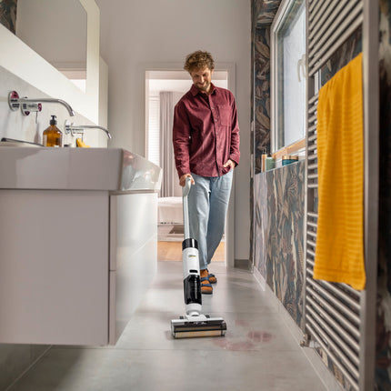 ممسحة الأرضيات الكهربائية كارشر (Karcher) KFL 1 - تنظيف فعال للأرضيات الصلبة بالماء النظيف