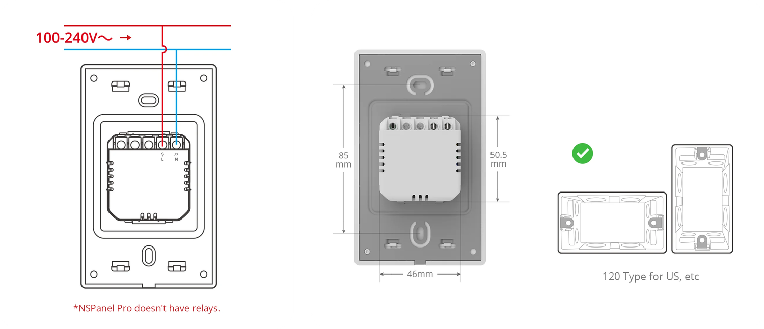 NSPanel Pro Smart Home Control Panel (Type 120, White) NSPanel Pro Smart Home Control Panel (Type 120, White)