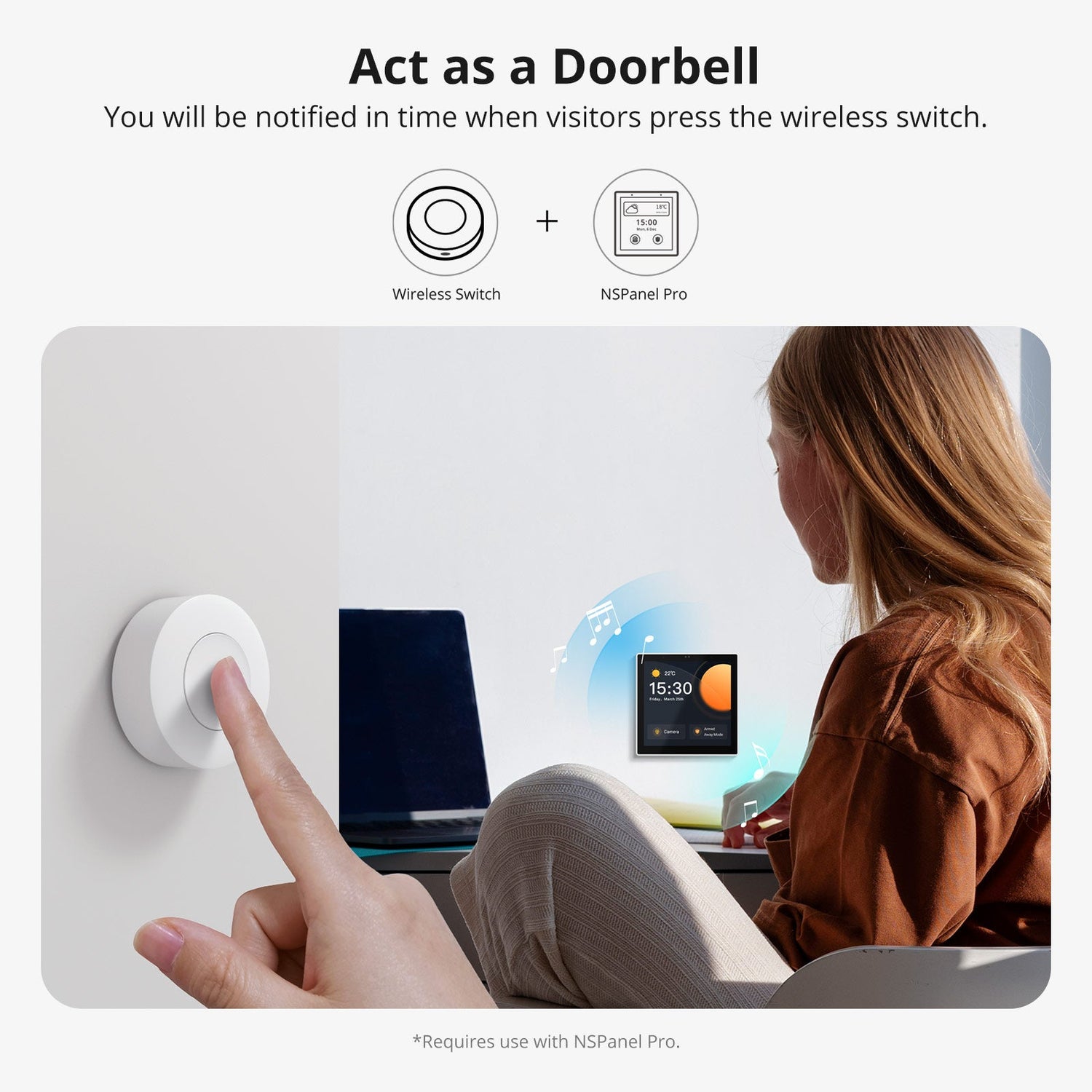 زر تحكم ذكي لاسلكي بتقنية Zigbee زر تحكم ذكي لاسلكي بتقنية Zigbee