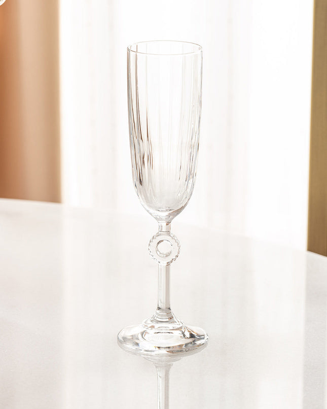 Lavinia 4-Piece Lead-Free Champagne Glasses Set