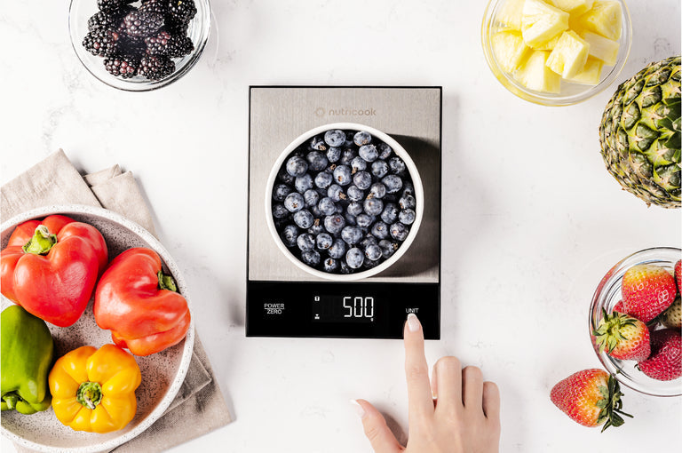 ميزان مطبخ NUTRICOOK الرقمي | وزن 5 كغم | خاصية التصفير - فضي ميزان مطبخ NUTRICOOK الرقمي | وزن 5 كغم | خاصية التصفير - فضي