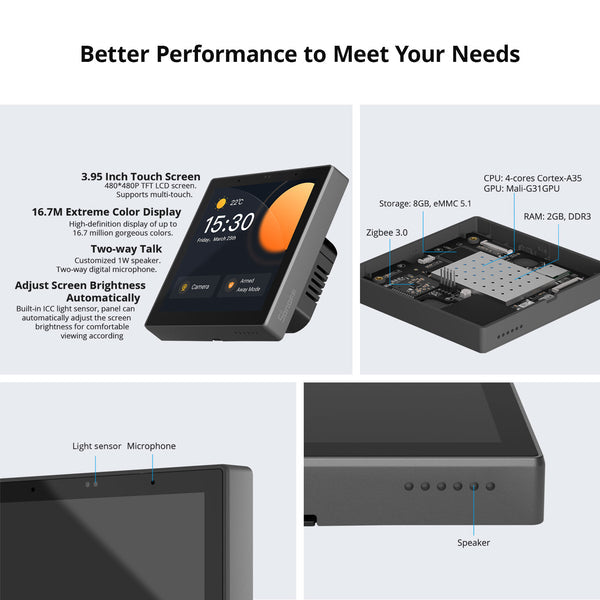 NSPanel Pro Smart Home Control Panel (Type 86, Black) NSPanel Pro Smart Home Control Panel (Type 86, Black)
