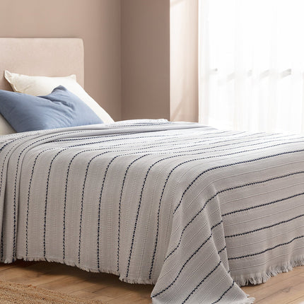 Envelope Double Gray Bedspread Ethno-Modern Texture