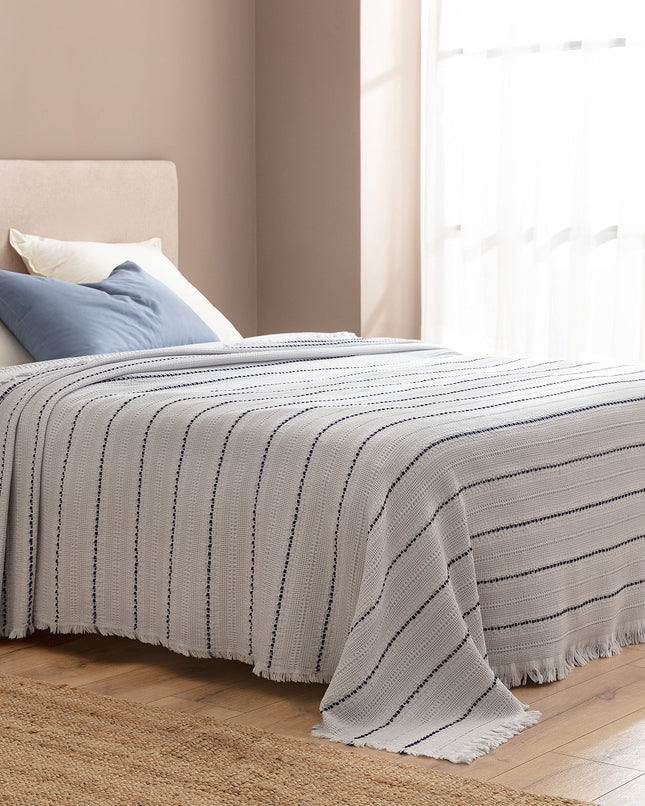 Envelope Double Gray Bedspread Ethno-Modern Texture