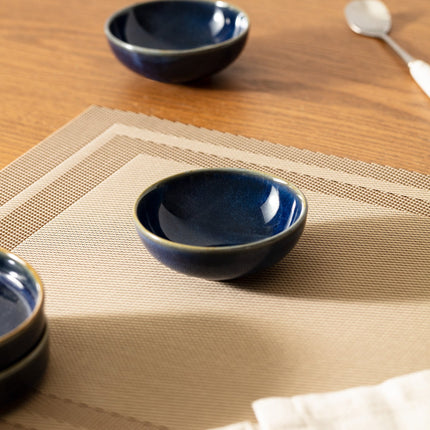 Facile 4-Piece Cobalt Blue Bowl Set for Everyday Dining