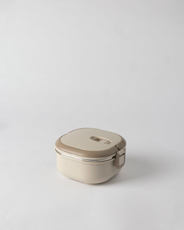 Celia Single Lunch Box - Beige Portable Meal Container