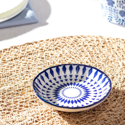 Rêve Bleu Rennes New Bone China Mini Plate - Drop Motif