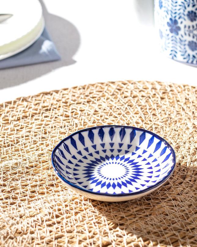 Rêve Bleu Rennes New Bone China Mini Plate - Drop Motif