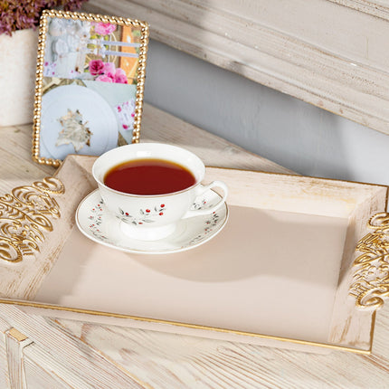 Barroco Large Serving Tray - Soft Beige Design