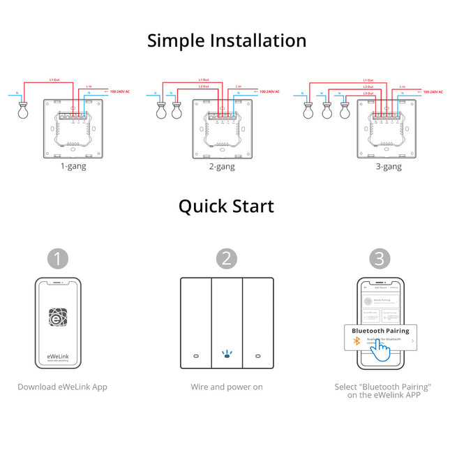 M5-1C-120 SONOFF SwitchMan Smart Wall Switch M5