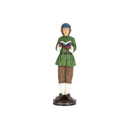 Ina Reading Figurine – Green & Brown Home Décor
