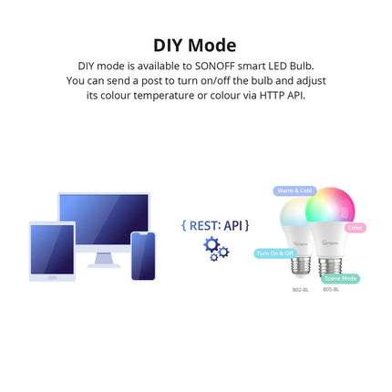 B05 SONOFF Wi-Fi Smart RGB LED Bulb