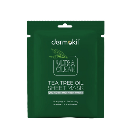 Dermokil Tea Tree Oil Face Mask with Hyaluronic Acid