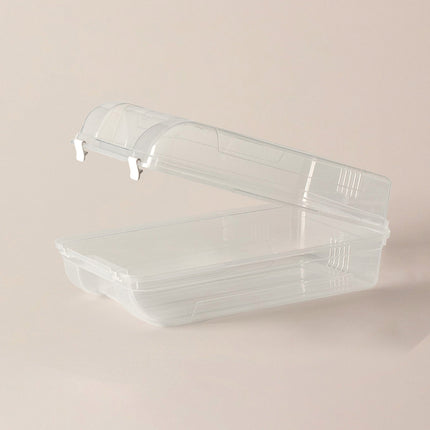 Luice Clear Men's Shoe Storage Box with Lockable Lid