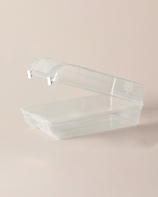 Luice Clear Men's Shoe Storage Box with Lockable Lid