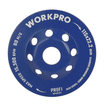 Diamond Cup Grinding Wheel – Turbo Row Teeth | 115x22.2mm
