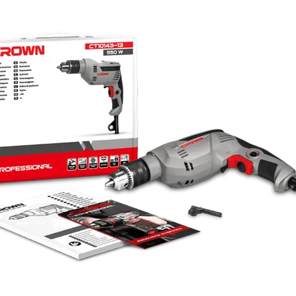 CROWN Electric Drill 550W | CT10143-13